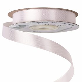 Satin ribbon 12mm x 22.86m - White