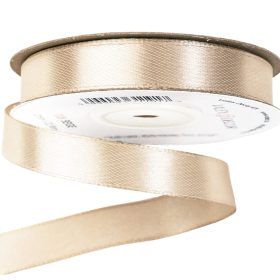 Satin ribbon 12mm x 22.86m - Beige