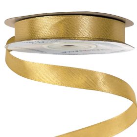 Satin ribbon 12mm x 22.86m - Gold