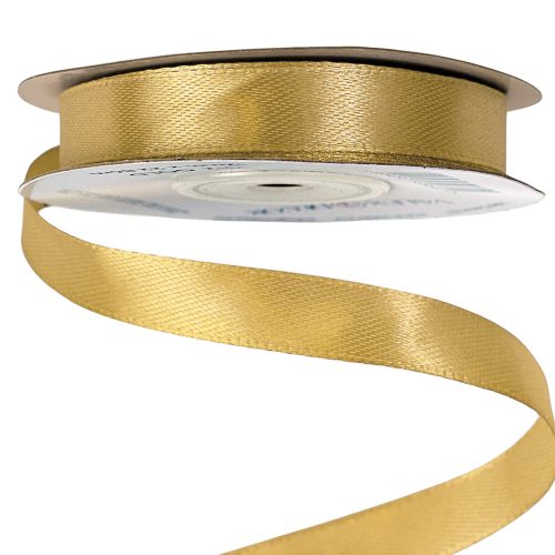 Satin ribbon 12mm x 22.86m - Gold