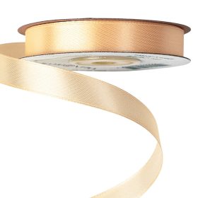 Satin ribbon 12mm x 22.86m - Cream
