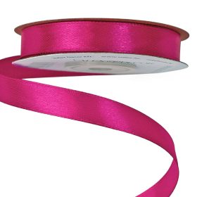 Satin ribbon 12mm x 22.86m - Dark pink