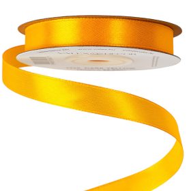 Satin ribbon 12mm x 22.86m - Dark yellow
