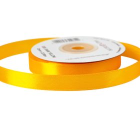 Satin ribbon 12mm x 22.86m - Dark yellow
