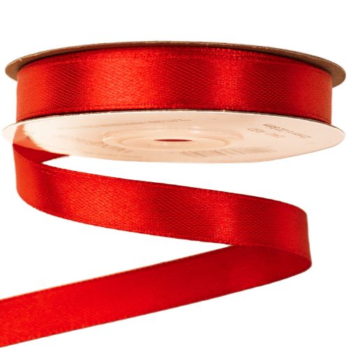 Satin ribbon 12mm x 22.86m - Red