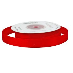 Satin ribbon 12mm x 22.86m - Red
