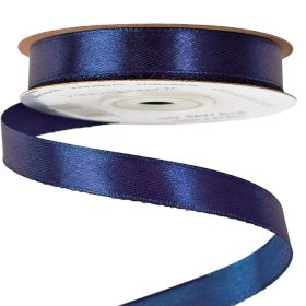 Satin ribbon 12mm x 22.86m - Navy Blue