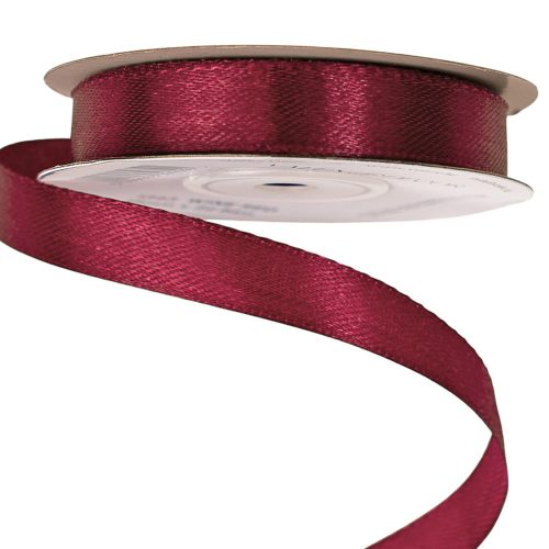 Satin ribbon 12mm x 22.86m - Wine red