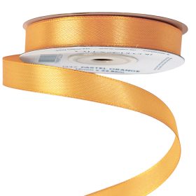 Satin ribbon 12mm x 22.86m - Pastel orange