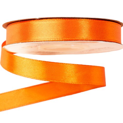 Satin ribbon 12mm x 22.86m - Dark orange