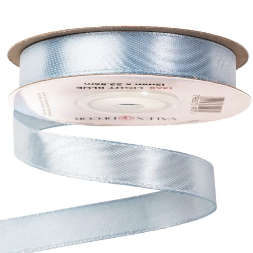 Satin ribbon 12mm x 22.86m - Light Blue