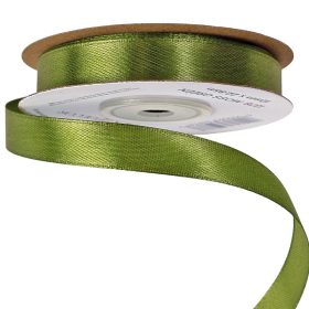 Satin ribbon 12mm x 22.86m - Moss Green
