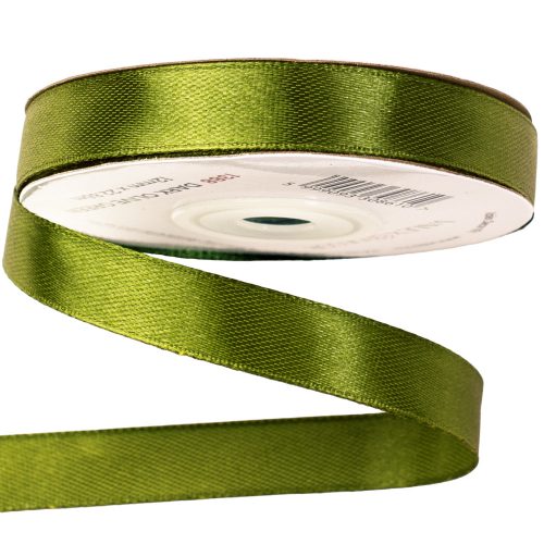 Satin ribbon 12mm x 22.86m - Dark olive green