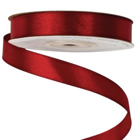 Satin ribbon 12mm x 22.86m - Burgundy
