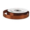 Satin ribbon 12mm x 22.86m - Dark brown