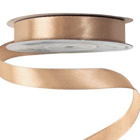 Satin ribbon 12mm x 22.86m - Brown
