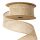Jute ribbon with wired edge - Nature