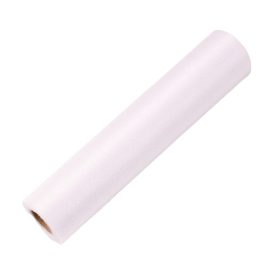 Csillogó fényű organza dekoranyag 23,5cm - Fehér