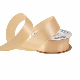 Szatén szalag 25mm x 22.86m - Ekrü