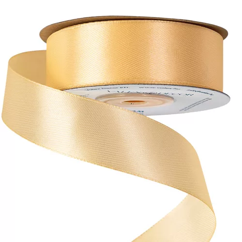 Szatén szalag 25mm x 22.86m - Krém