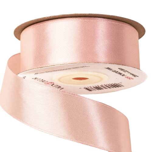 Satin ribbon 25mm x 22.86m - Powder Pink