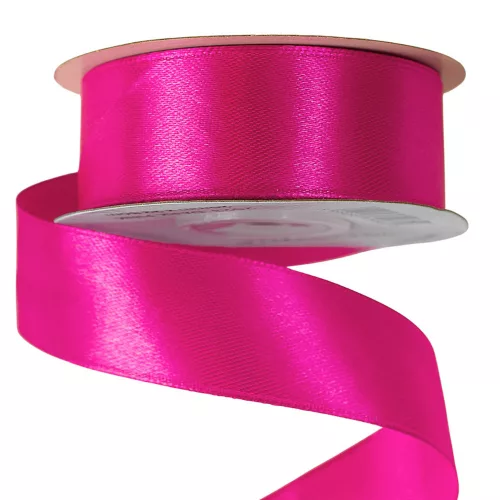 Szatén szalag 25mm x 22.86m - Sötét rózsaszín