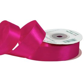 Szatén szalag 25mm x 22.86m - Sötét rózsaszín