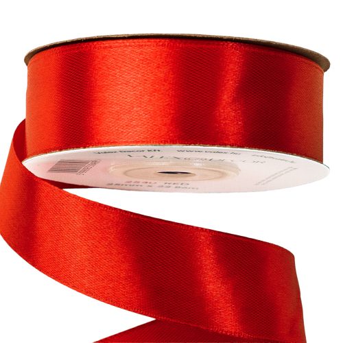 Satin ribbon 25mm x 22.86m - Red