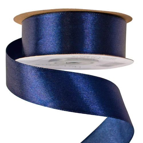 Szatén szalag 25mm x 22.86m - Tengerészkék
