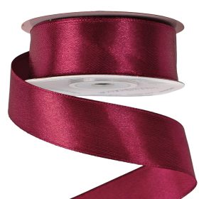 Szatén szalag 25mm x 22.86m - Wine red