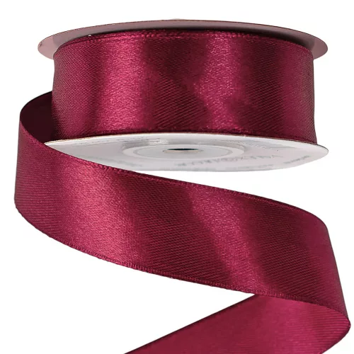 Szatén szalag 25mm x 22.86m - Wine red