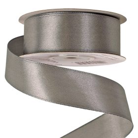 Szatén szalag 25mm x 22.86m - Kékes ezüst