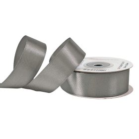 Szatén szalag 25mm x 22.86m - Kékes ezüst