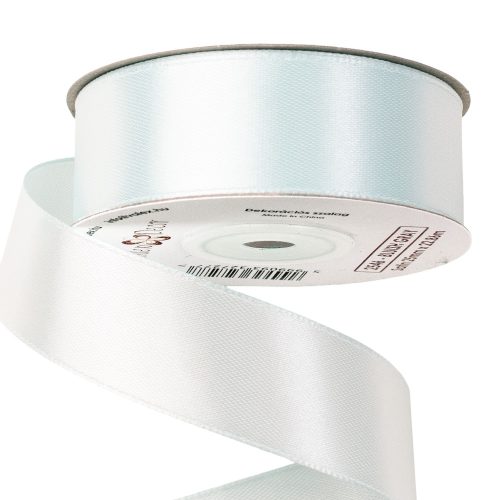 Satin ribbon 25mm x 22.86m - Bluish gray