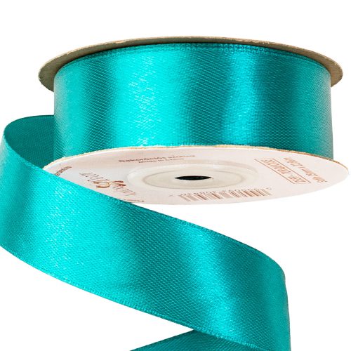 Satin ribbon 25mm x 22.86m - Turquoise