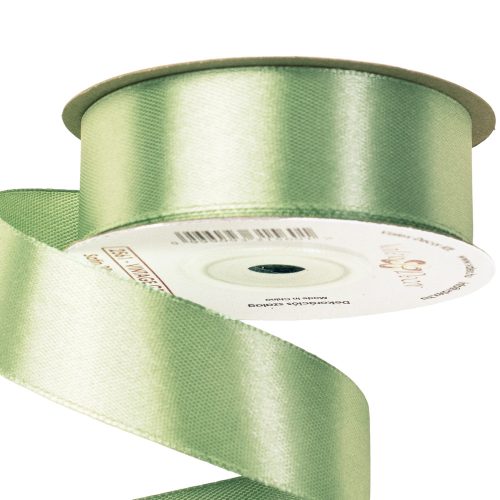 Satin ribbon 25mm x 22.86m - Vintage green