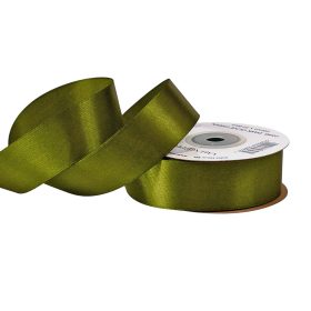 Szatén szalag 25mm x 22.86m - Olivazöld