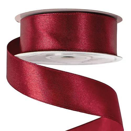 Szatén szalag 25mm x 22.86m - Bordó