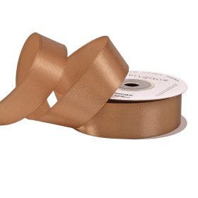 Szatén szalag 25mm x 22.86m - Barna