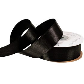 Szatén szalag 25mm x 22.86m - Fekete