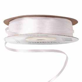 Szatén szalag 3mm x 91.44m - Fehér