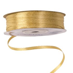 Szatén szalag 3mm x 91.44m - Arany