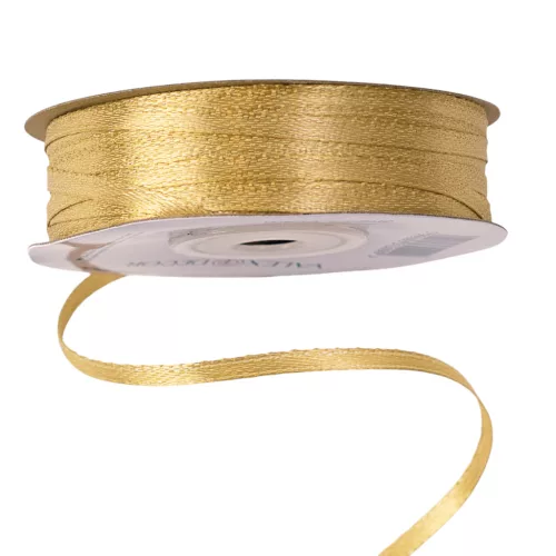 Szatén szalag 3mm x 91.44m - Arany