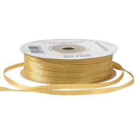 Szatén szalag 3mm x 91.44m - Arany