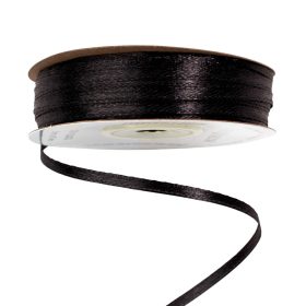 Szatén szalag 3mm x 91.44m - Fekete
