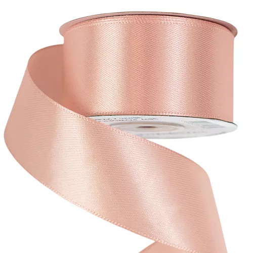 Szatén szalag 38mm x 22.86m - Púder rózsaszín