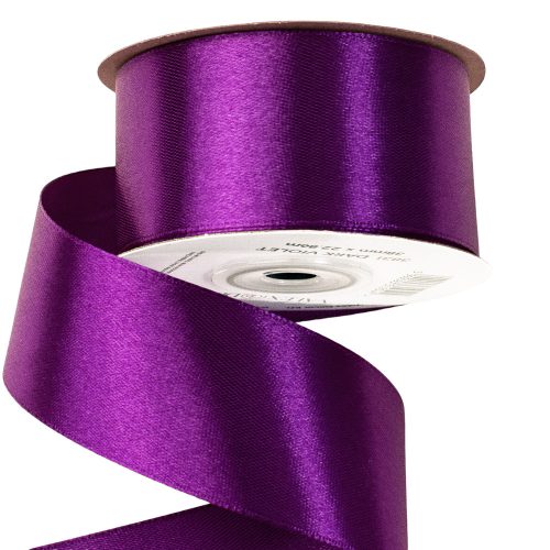 Satin ribbon 38mm x 22.86m -  Dark violet