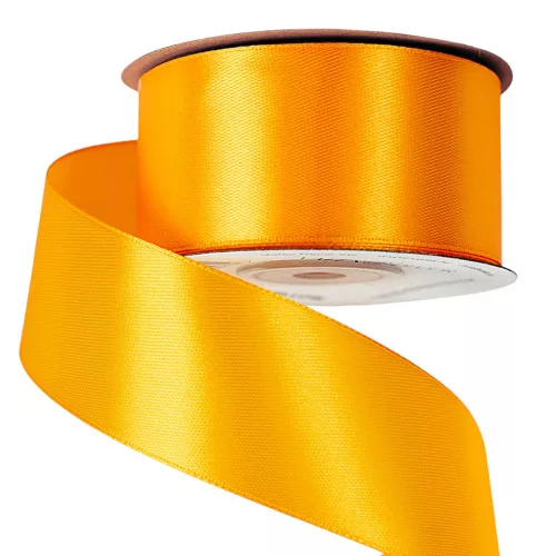 Szatén szalag 38mm x 22.86m - Sötét citromsárga