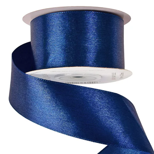 Szatén szalag 38mm x 22.86m - Tengerészkék