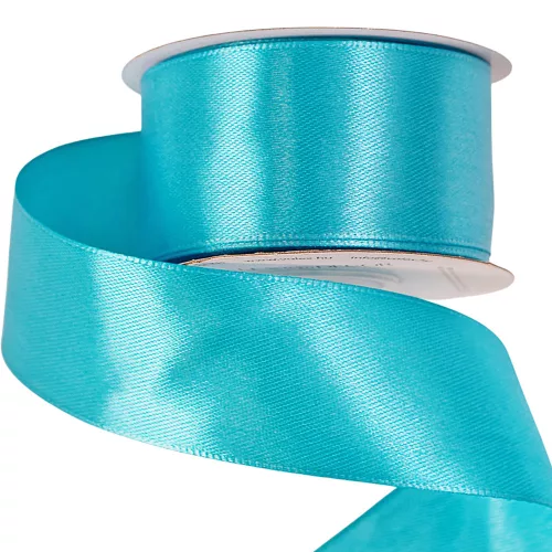 Szatén szalag 38mm x 22.86m - Aqua kék
